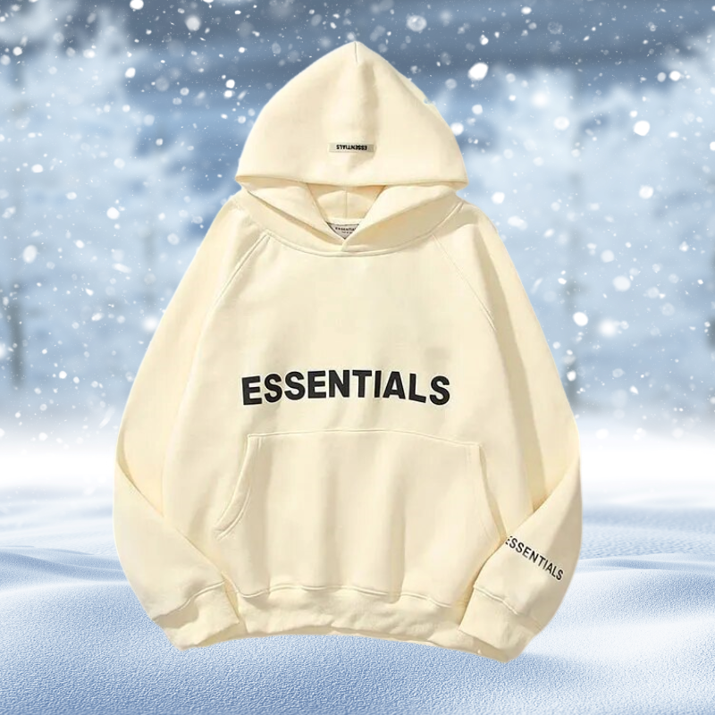 Essentials – Bedruckter Hoodie in Übergröße