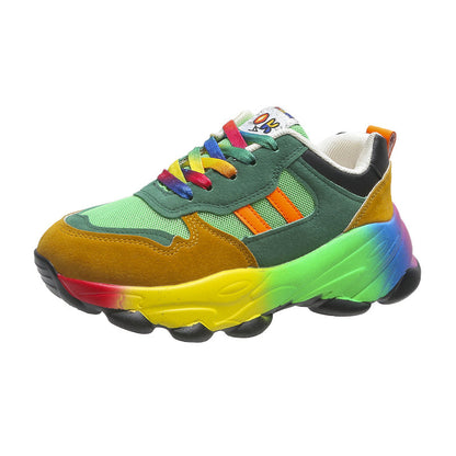 Jolie - Farbige Damen-Sneaker mit dicker Sohle