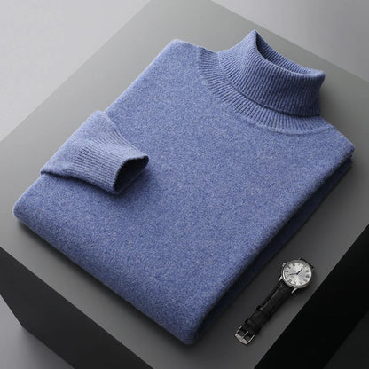 Louis - Strickpulli mit gerolltem Kragen