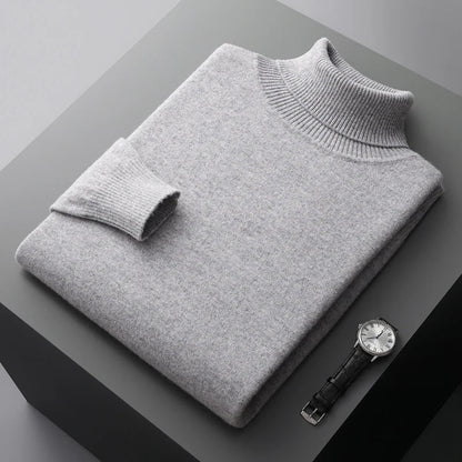 Louis - Strickpulli mit gerolltem Kragen