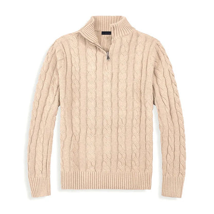 Adrien - Pullover mit halbem Reißverschluss