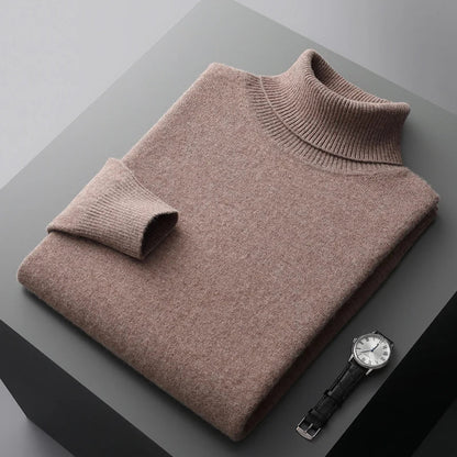 Louis - Strickpulli mit gerolltem Kragen