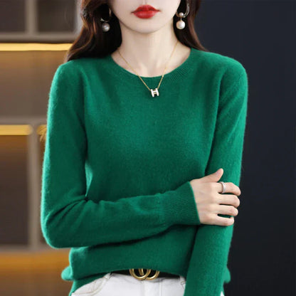 Erica – Timeless Women's Sweater with Classic Round Neckline