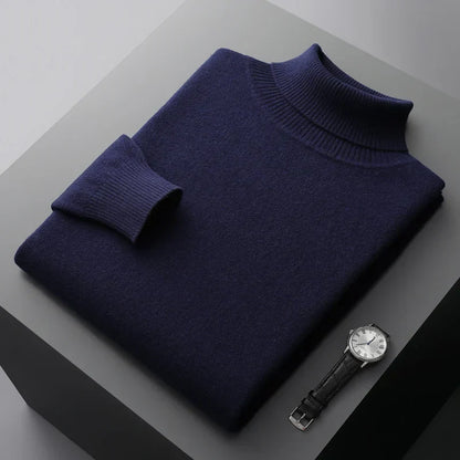 Louis - Strickpulli mit gerolltem Kragen