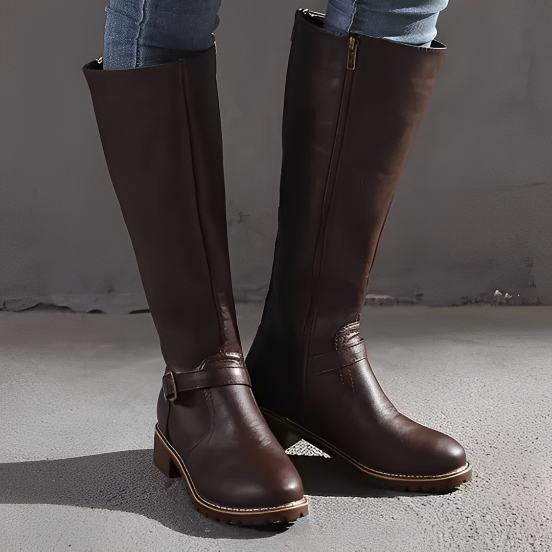 Livie - Hochwertige orthopädische Damenlederstiefel