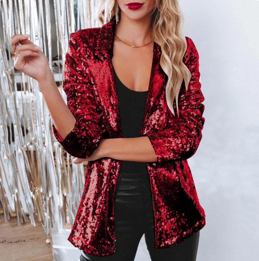 Cora – Eleganter Paillettenblazer