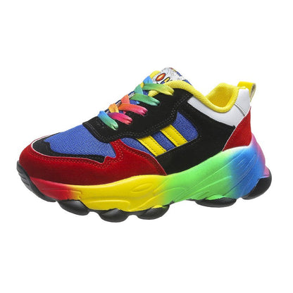Jolie - Farbige Damen-Sneaker mit dicker Sohle