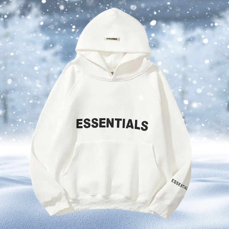 Essentials – Bedruckter Hoodie in Übergröße