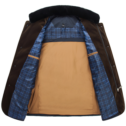 Steve - Retro-inspirierte, warme Herren-Steppjacke