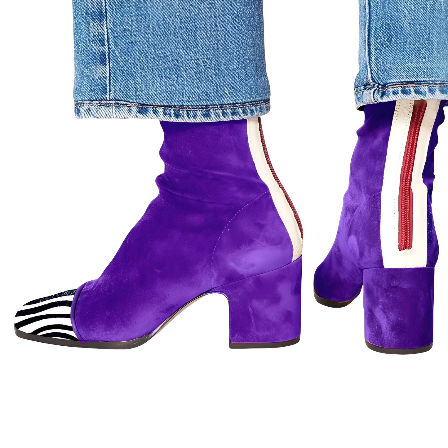 Juliana - Trendige Damenstiefeletten mit Blockabsatz