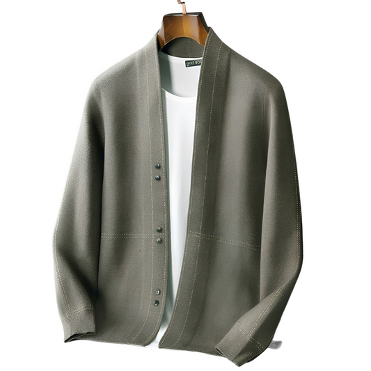 Alfie - Zeitgemäßer, dicker Wollcardigan für Herren