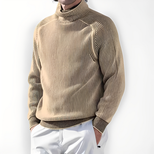 Jarrett - Herren-Kaschmirpullover mit hohem Kragen