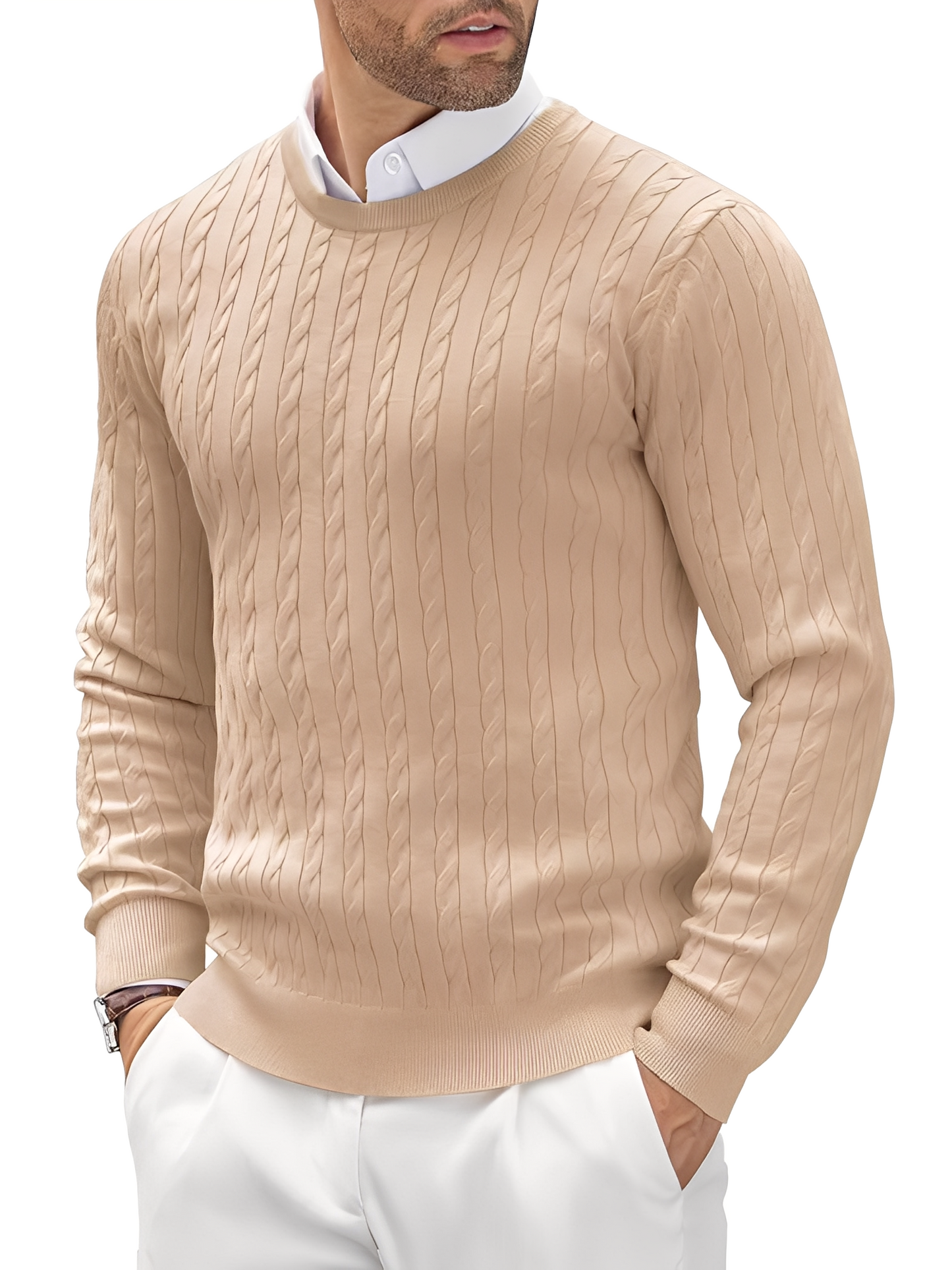 Randell - Stilvoller, figurbetonter Männerpullover