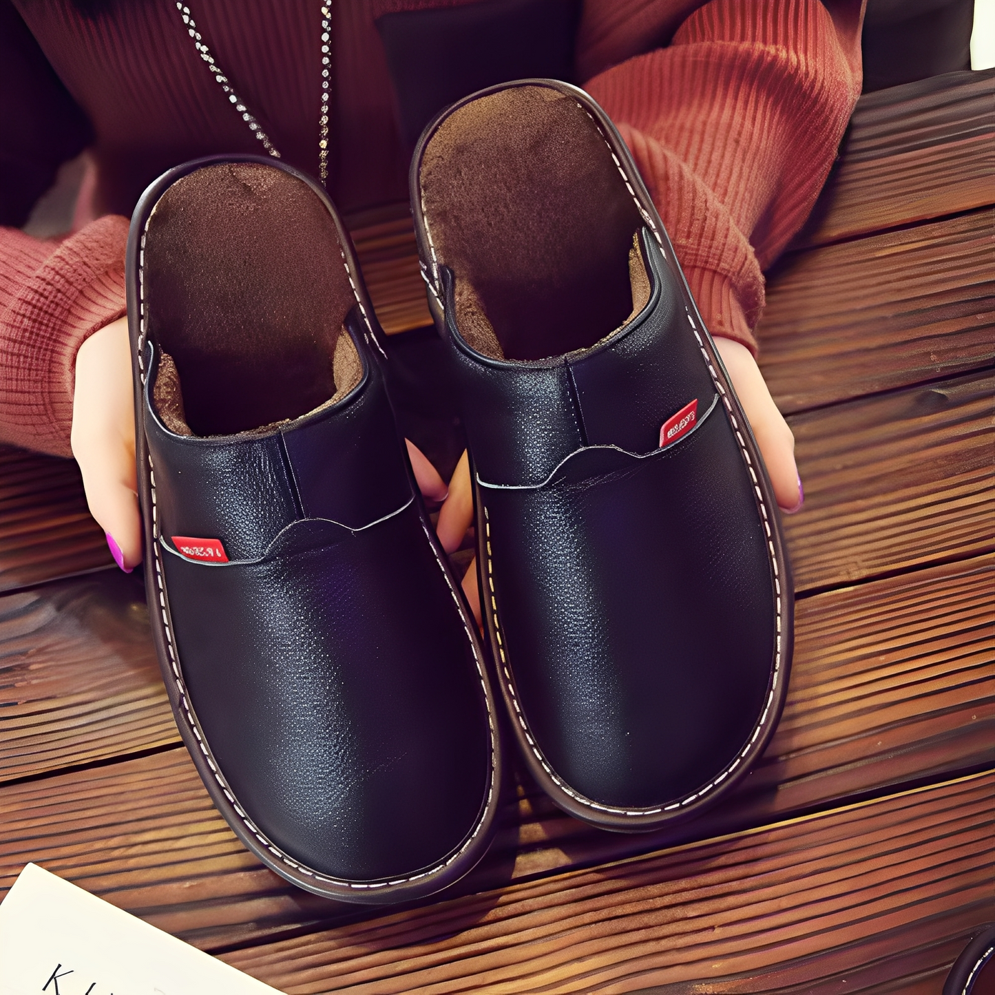 Jasper - Herren-Hausschuhe mit kuscheligem, fellgefüttertem Stil