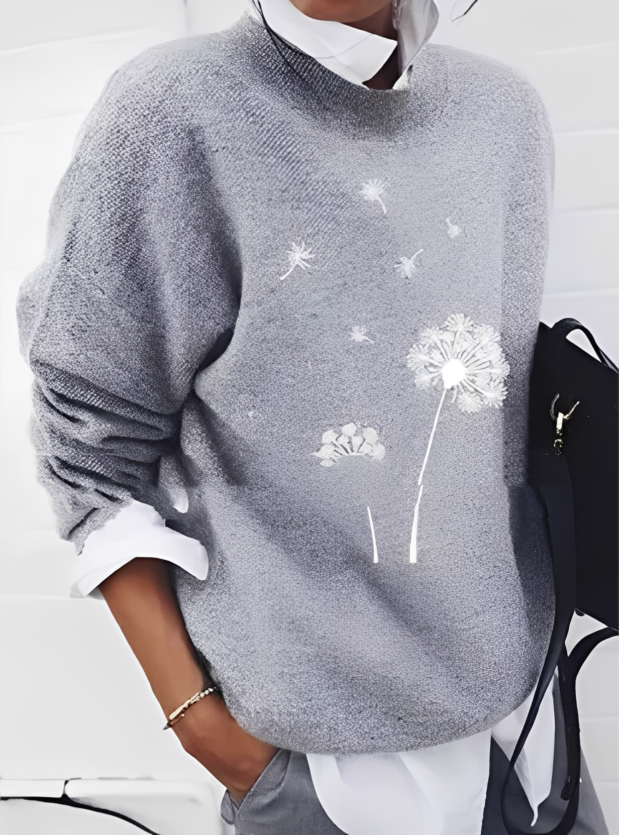 Milly - Damenpullover mit modernem, lockeren Schnitt und Muster