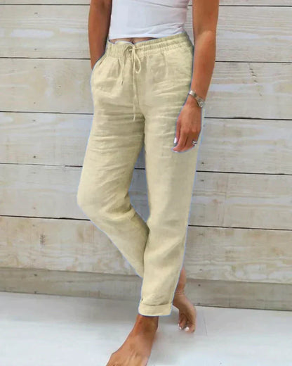 Stacy - Women's Linen Trousers