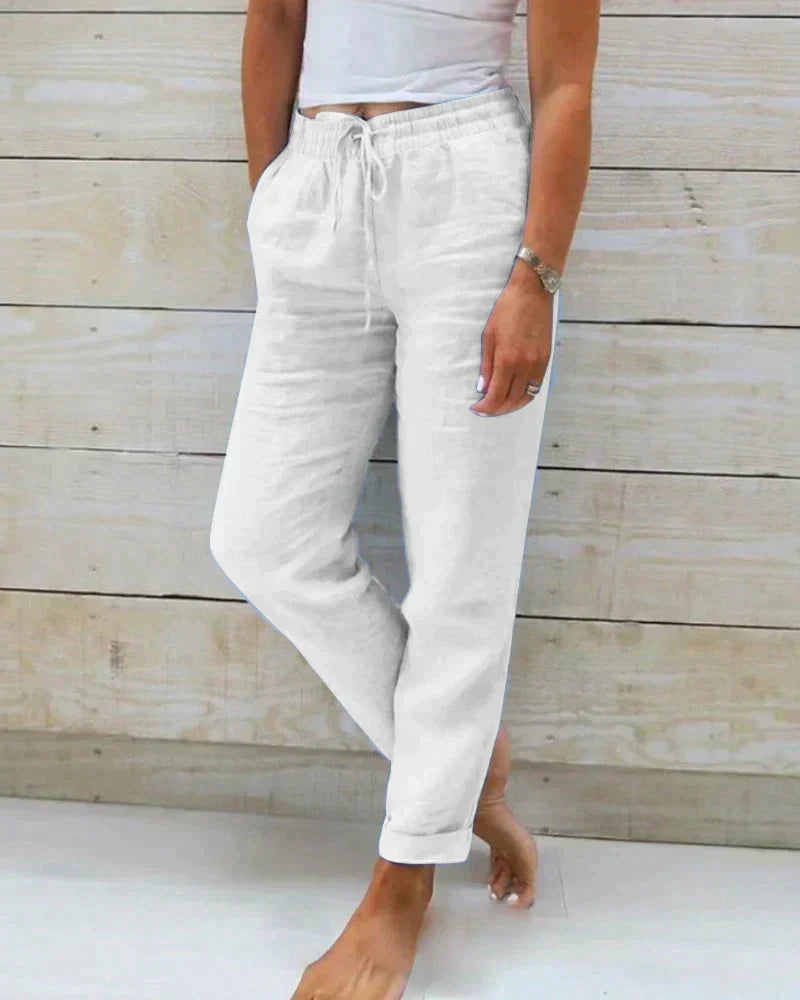 Stacy - Women's Linen Trousers