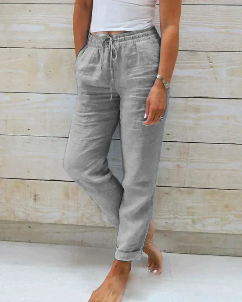Stacy - Women's Linen Trousers
