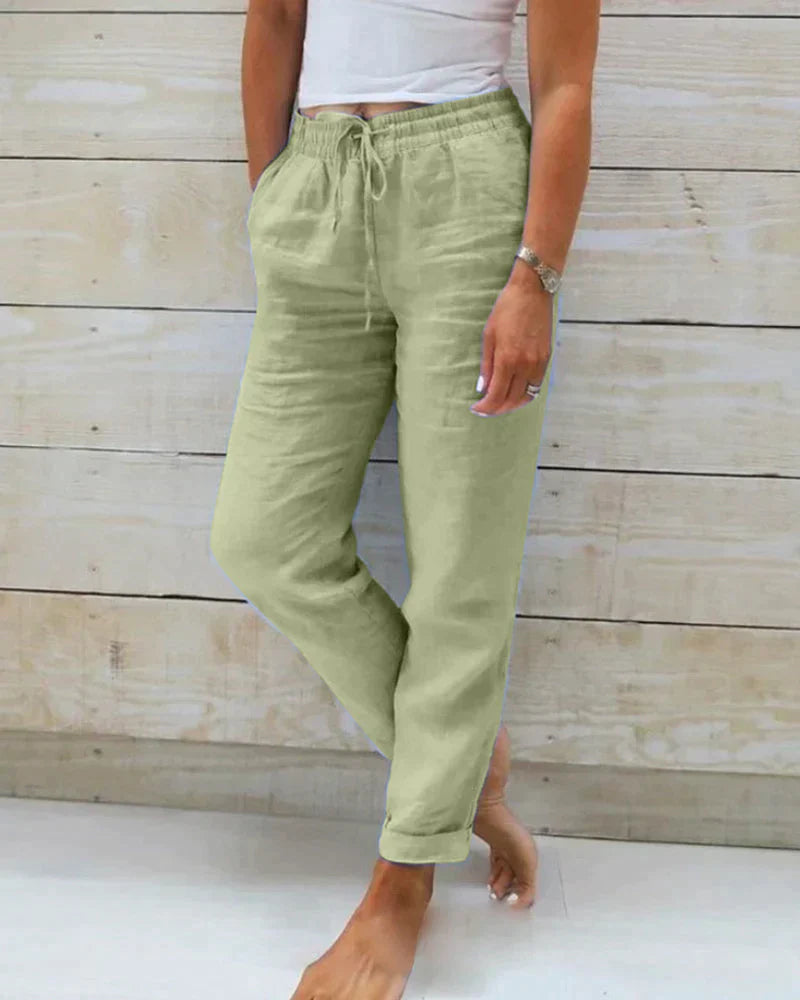 Stacy - Women's Linen Trousers