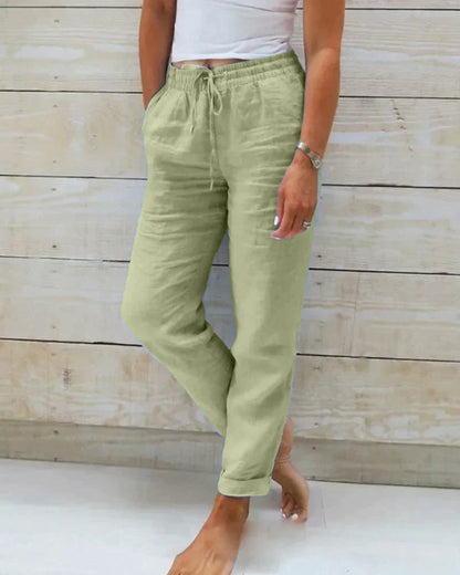 Stacy - Women's Linen Trousers