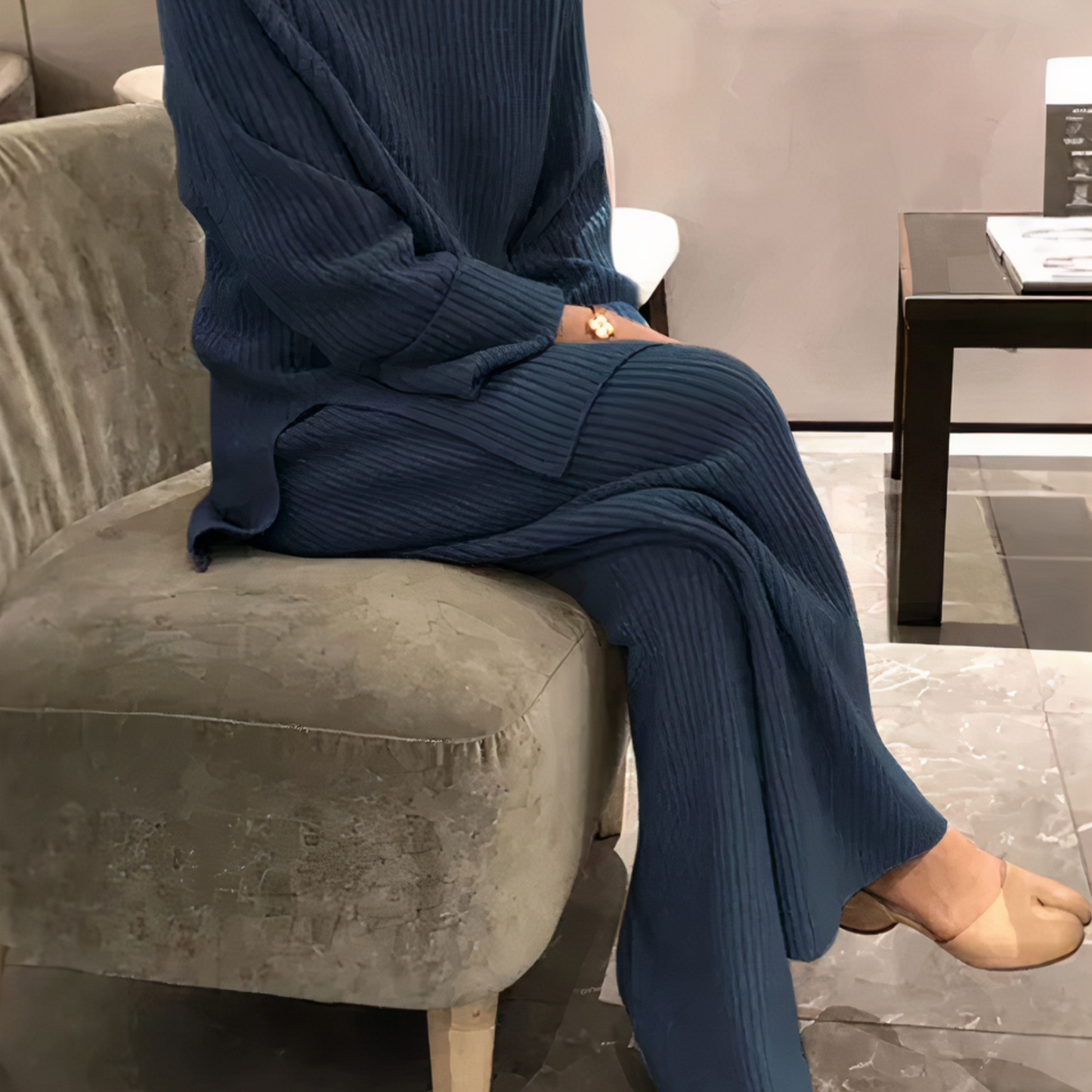 Samantha – Strick-Casual-Set Pullover & Hose
