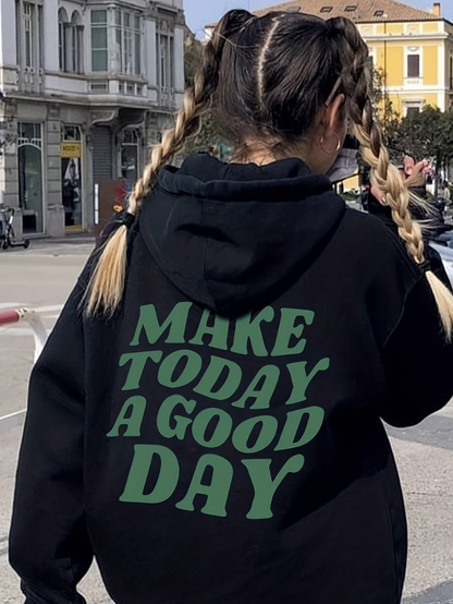 Good Day! – Statement-Hoodie Baumwolle