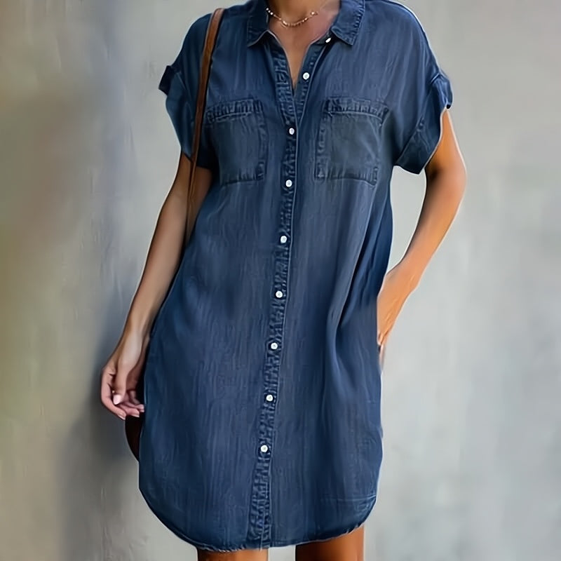 Daphné – Kleid aus elegantem Denim