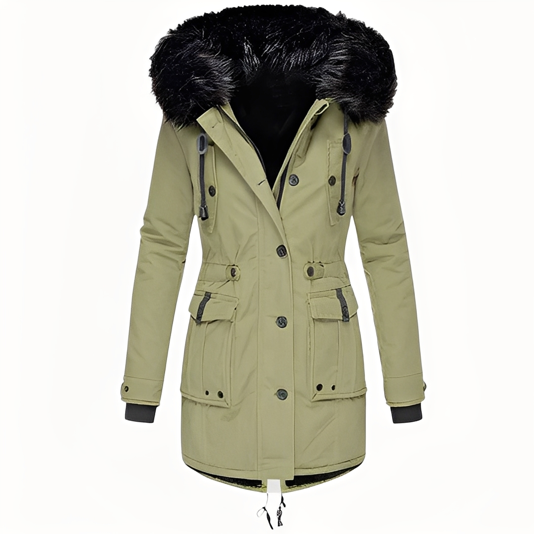 Mathurine - Damen-Winterjacke mit Kapuze
