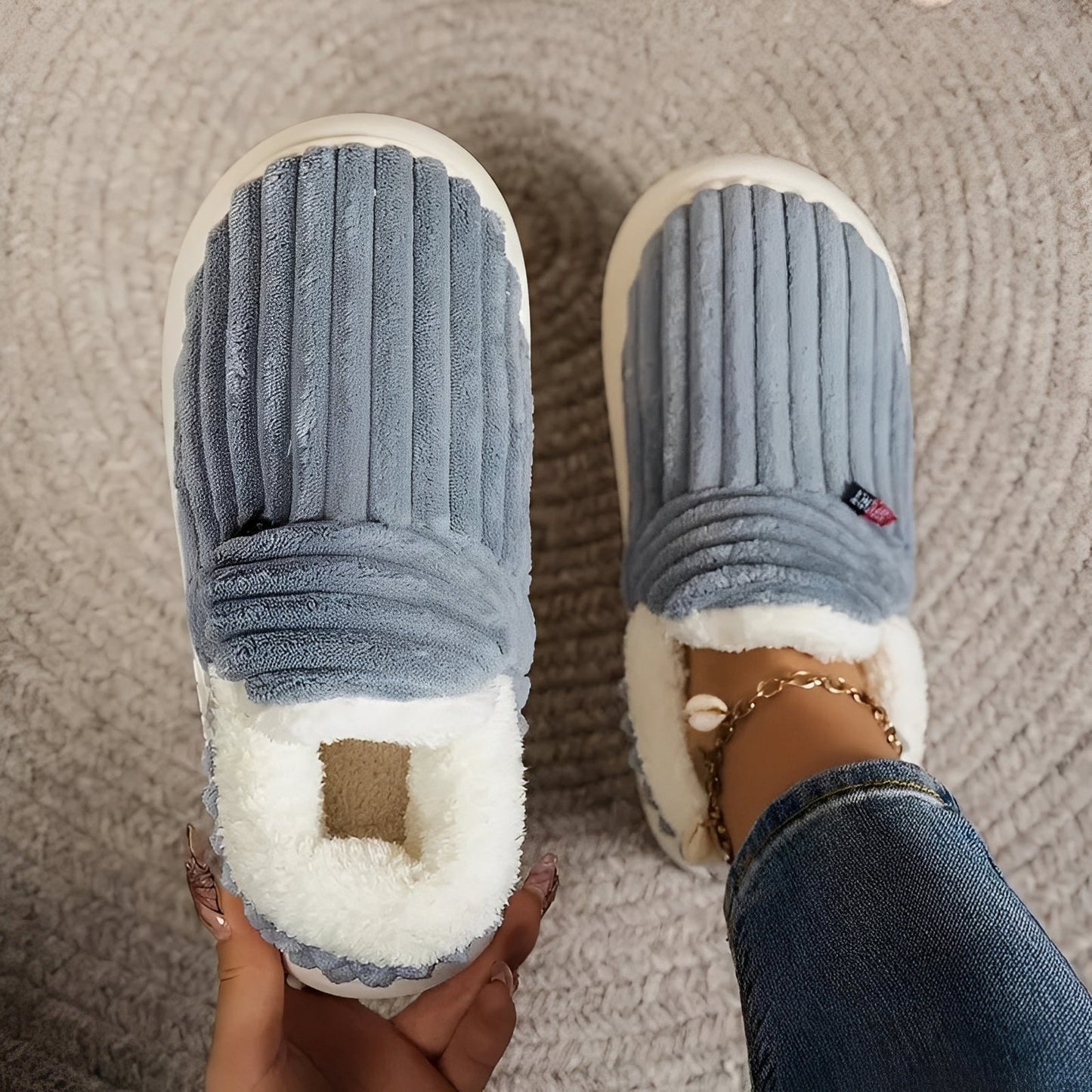 Angèle - Kuschelige und warme Damenschuhe