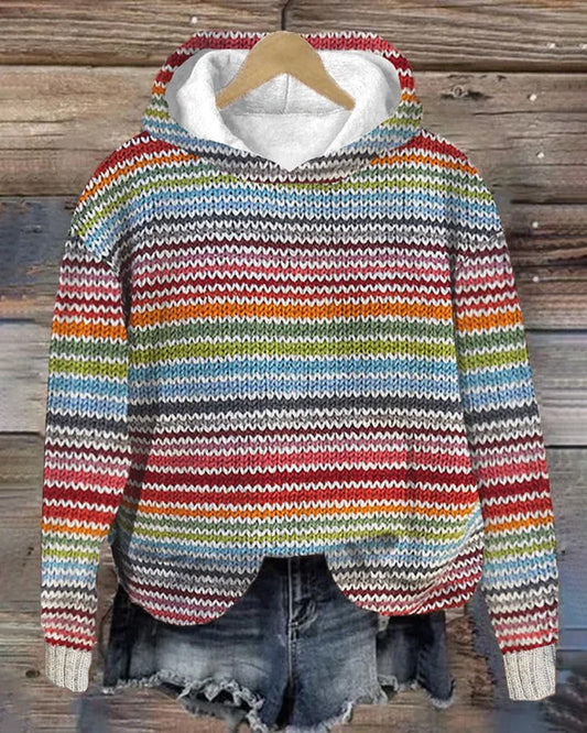 Maacah – Hoodie mit bunten Ärmeln