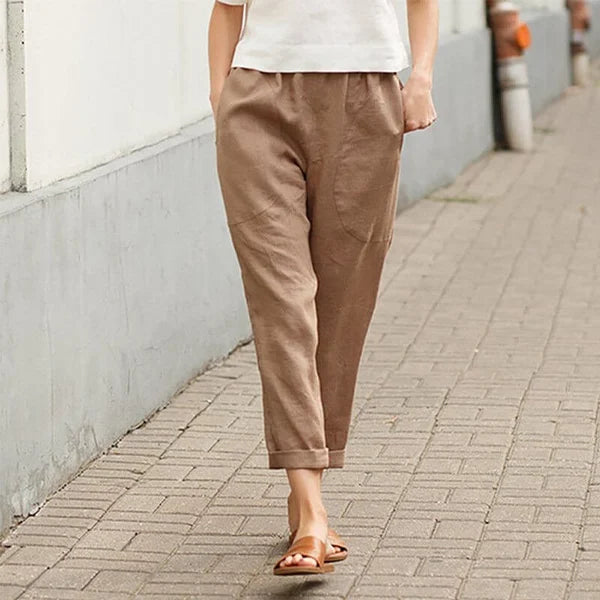 Ember - Loose Trousers Made of Flax and Cotton