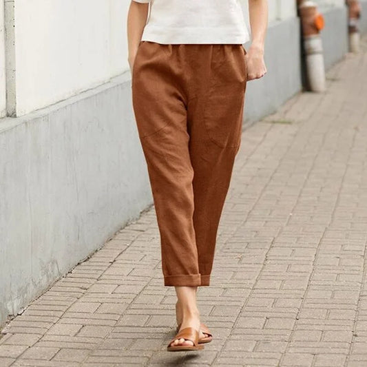 Ember - Loose Trousers Made of Flax and Cotton
