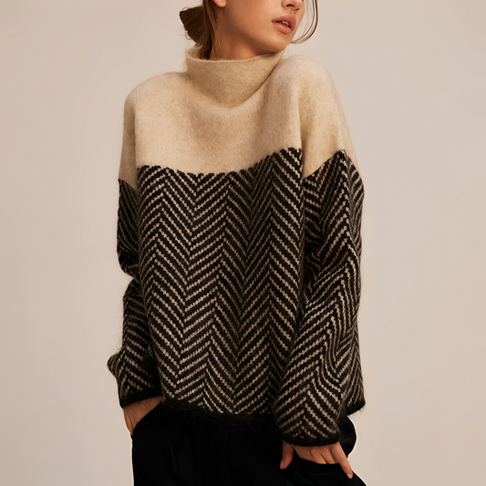Aarene - Damen-Kaschmirrollkragenpullover