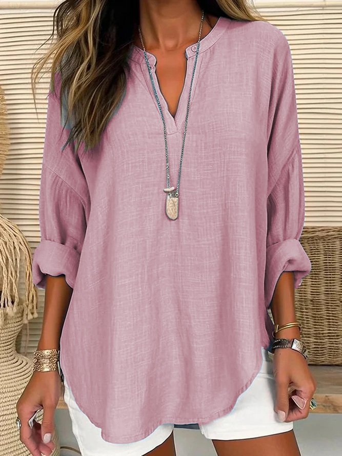 Eliza - Comfortable Linen Blouse