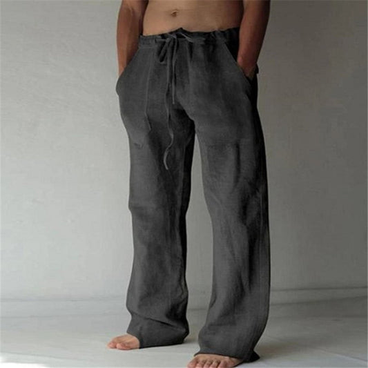 Benjamin - Men's Linen Trousers in Solid Colors