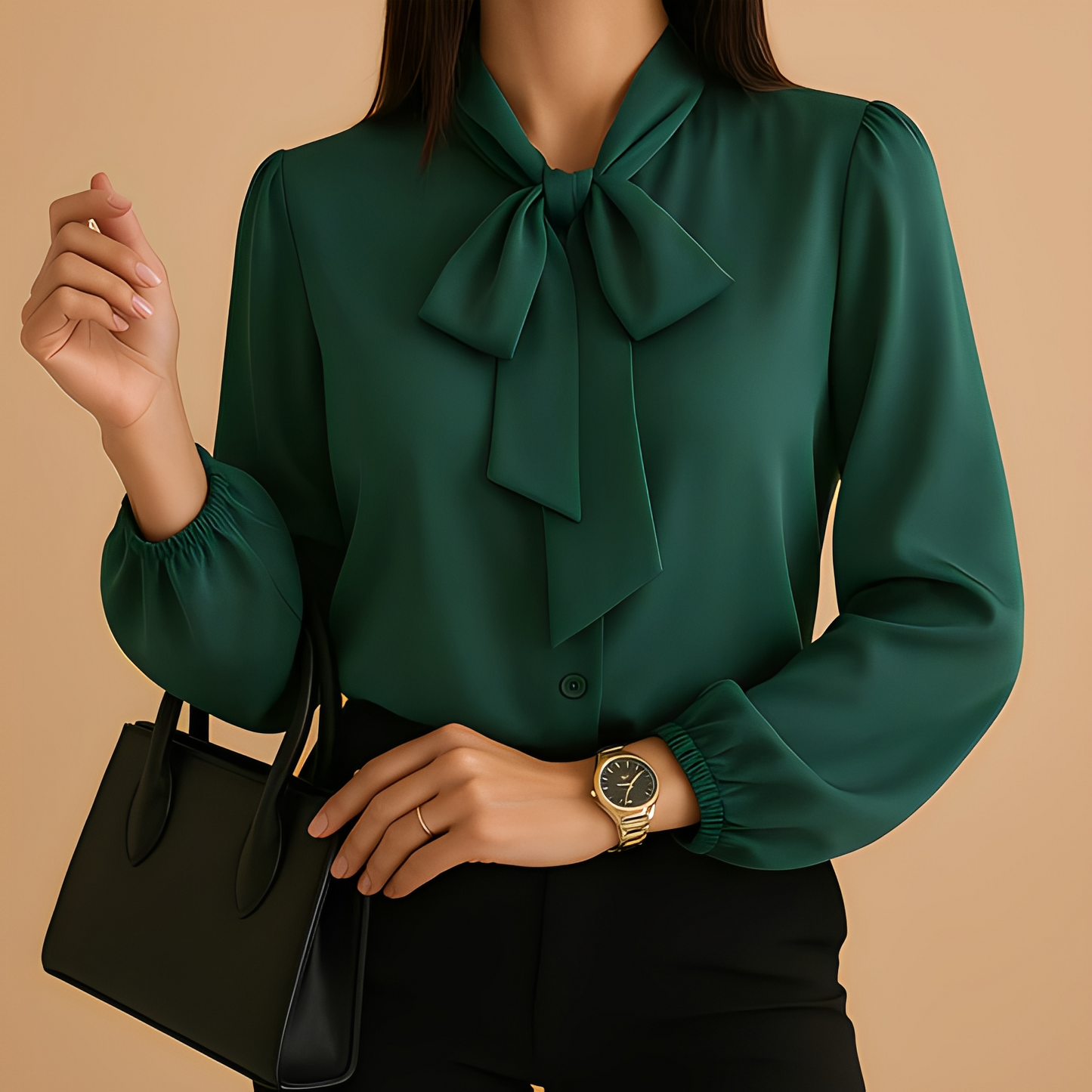 Blainne - Edle Damenbluse mit Schleife