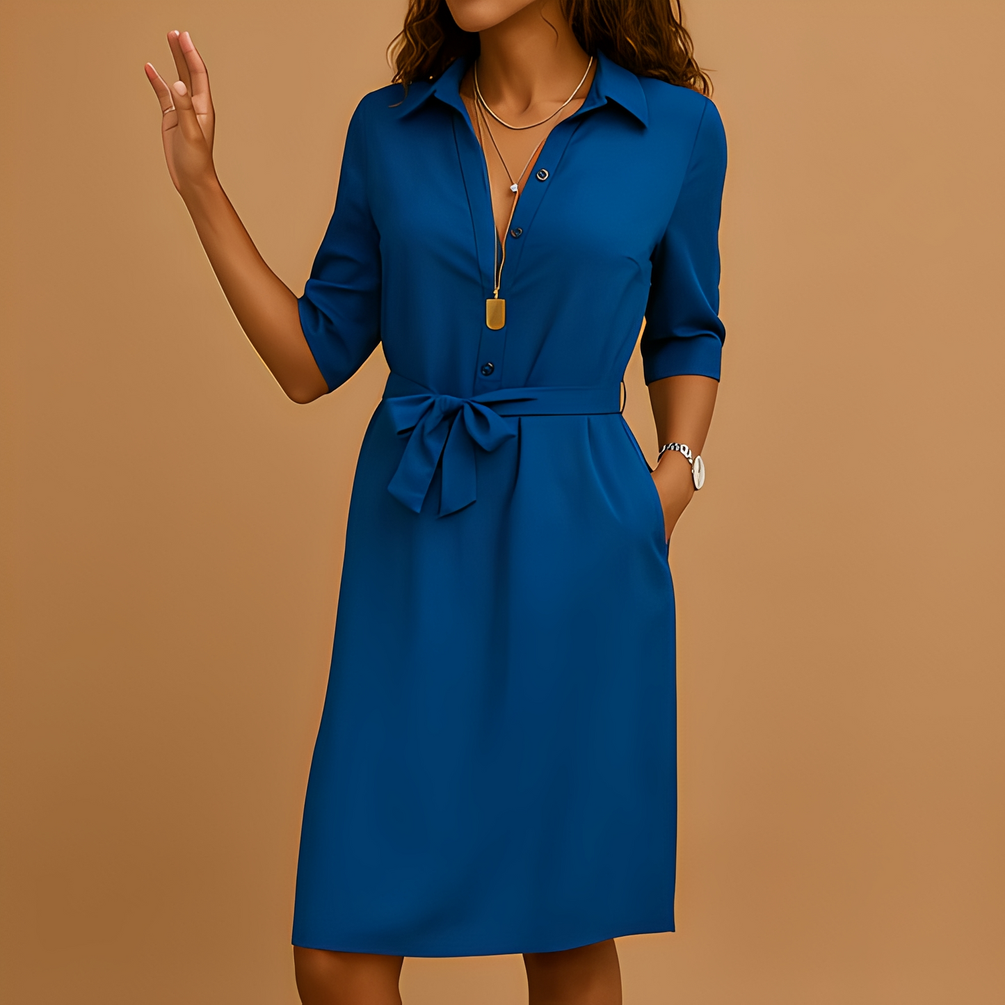 Anjanet - Stilvolles und komfortables Hemdkleid für Damen