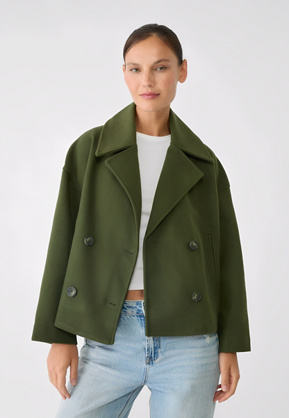 Claire – Kurze Edle Zweireihige Jacke