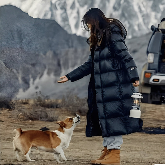 Mildred - Bequeme, lange Winterjacke für Damen