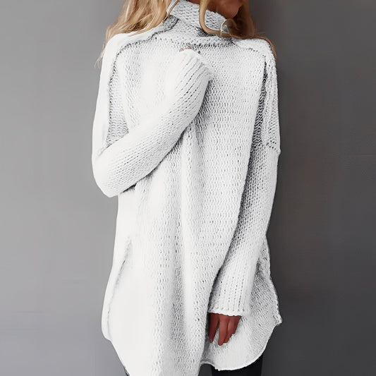 Coreen - Bequemer Damenpullover mit weitem Design und Rollkragen