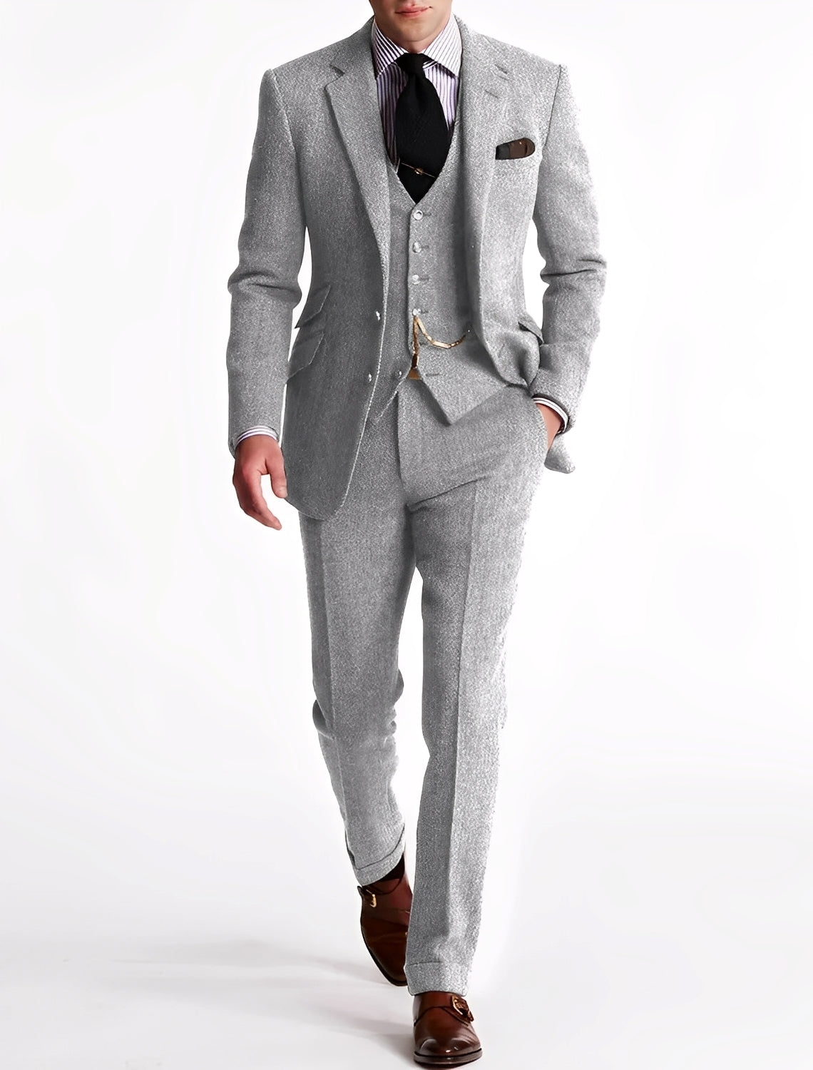 Desmond - Eleganter Herrenanzug aus dreiteiligem Tweed