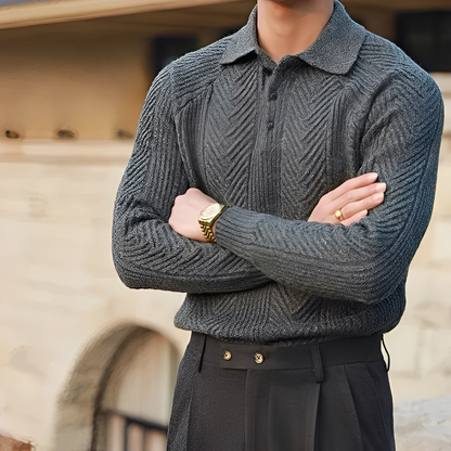 Darius – Gestrickter Langarmpullover