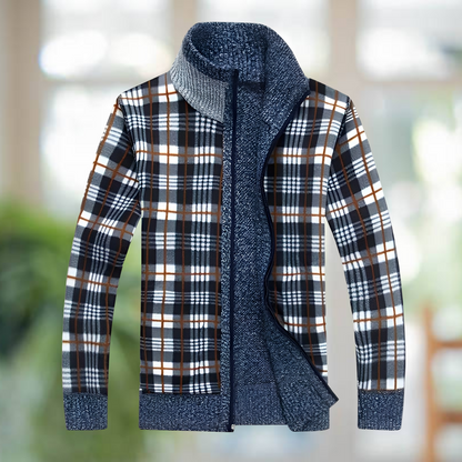 Iker – Gefütterte Strickjacke für Herren