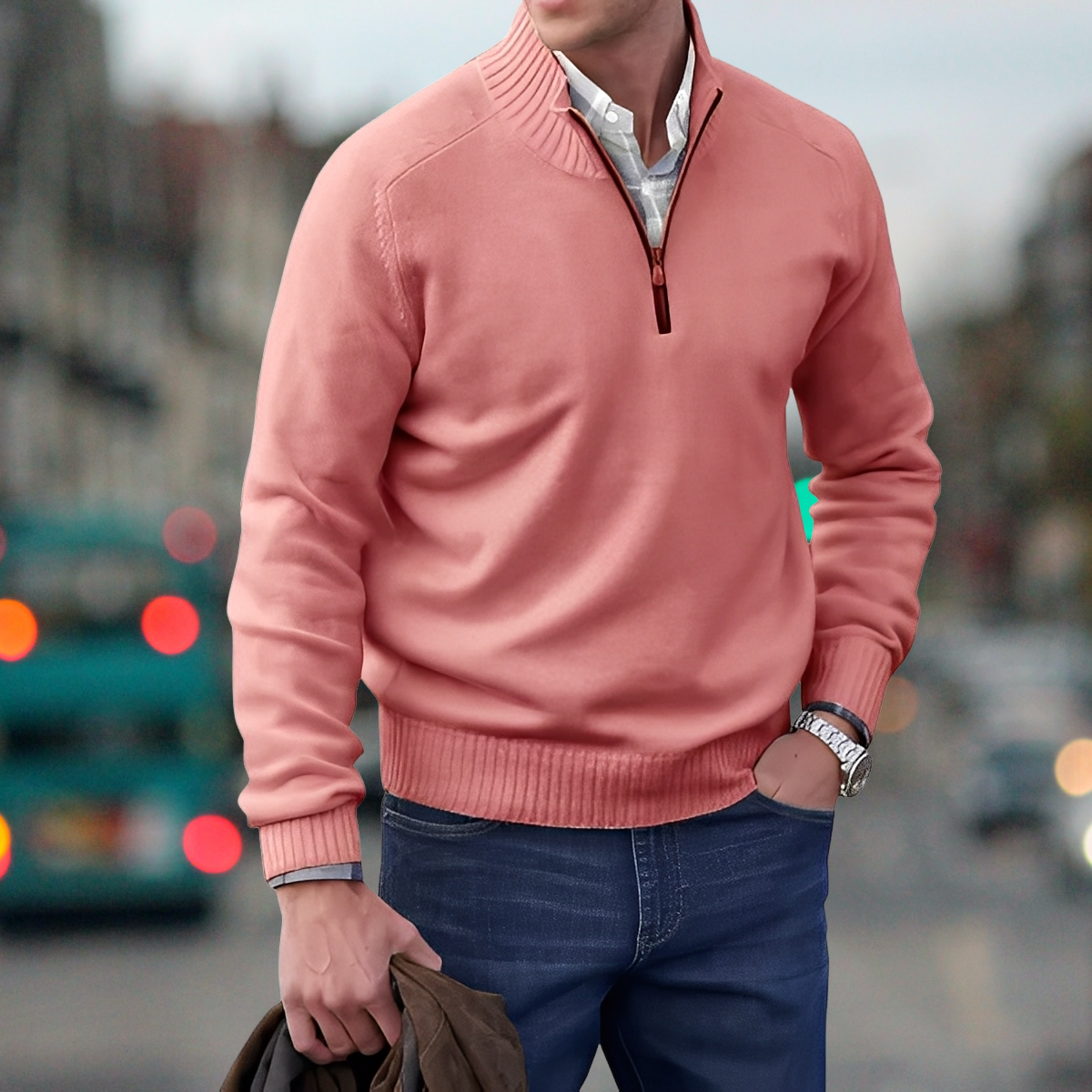 Adrian – Reißverschluss-Pullover