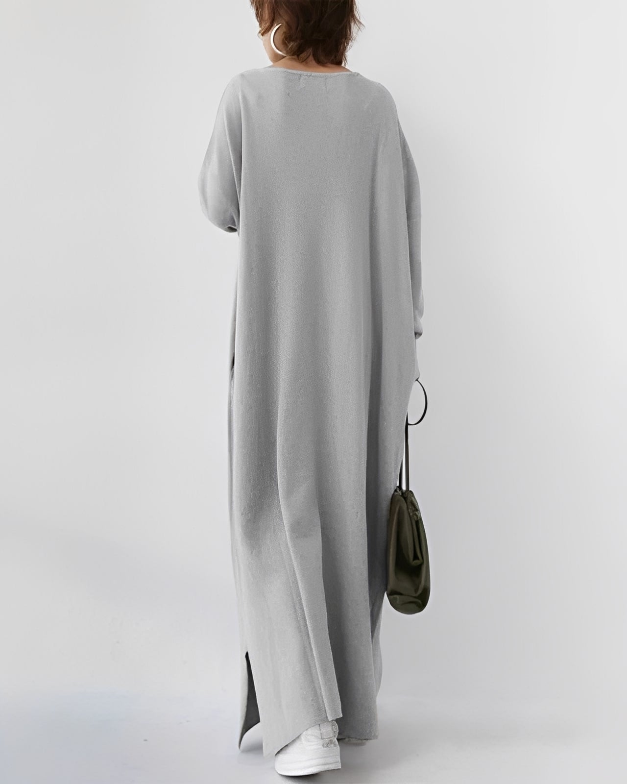 Eliana – Langes Kleid mit langen Ärmeln