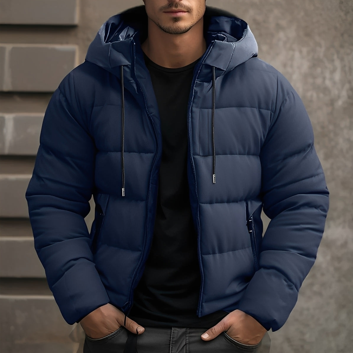 Georgie - Trendige Herren-Kapuzensamtjacke