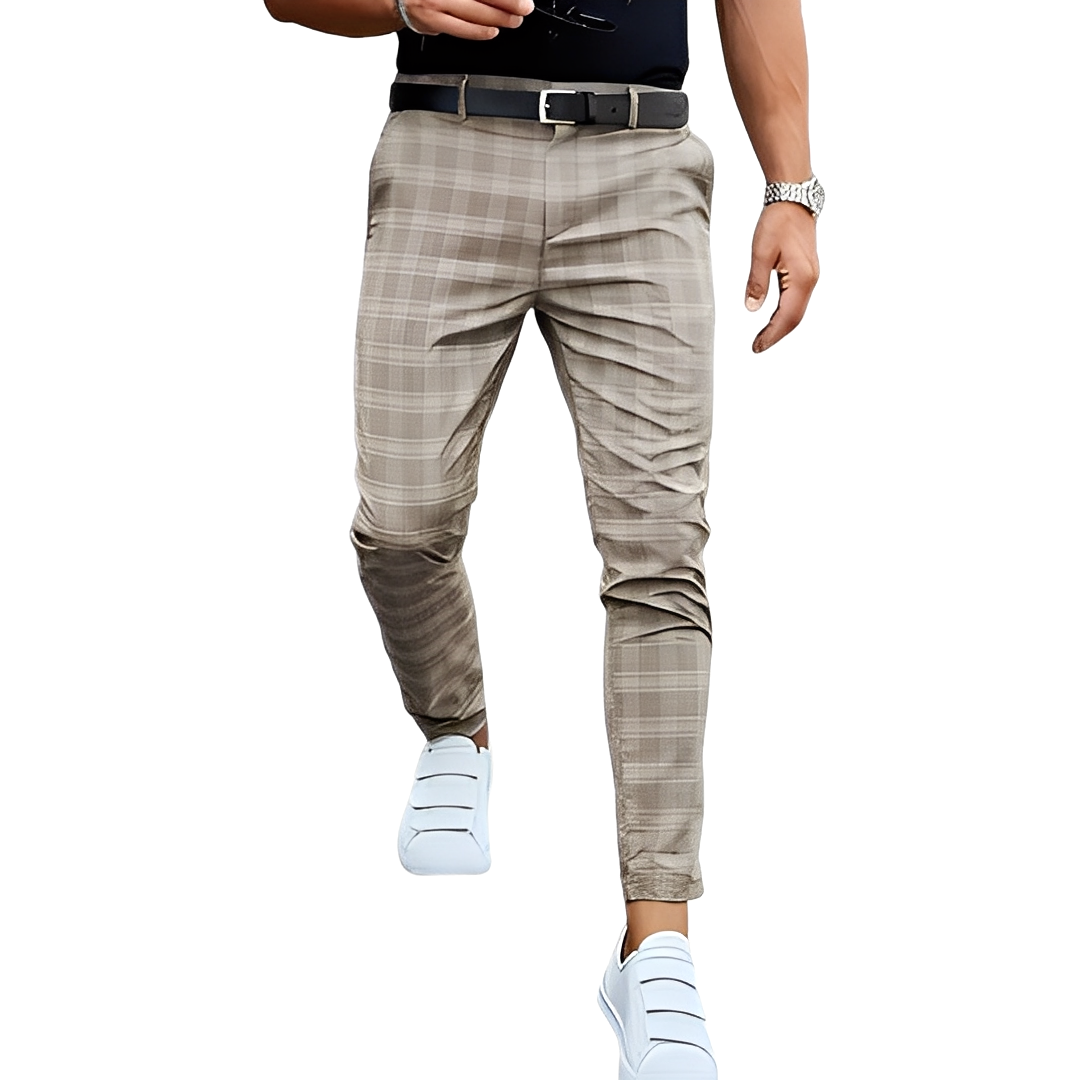 Deacon - Legere schlanke Herrenhose mit Karos