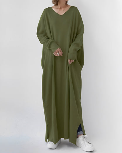 Eliana – Langes Kleid mit langen Ärmeln