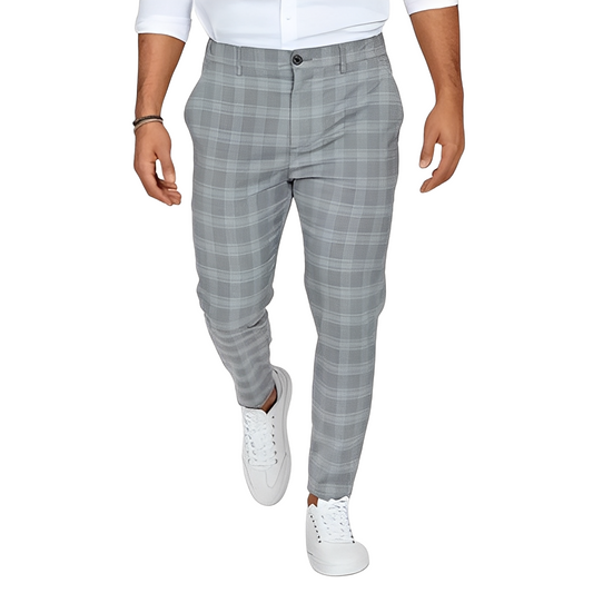 Deacon - Legere schlanke Herrenhose mit Karos