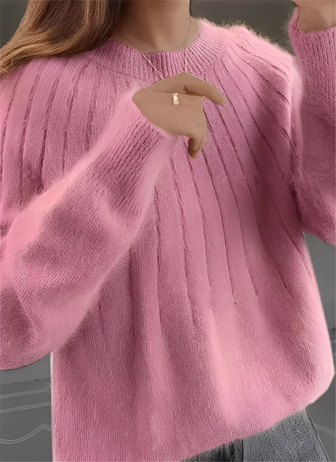 Cornelia - Bequemer, locker geschnittener Damen-Kaschmirpullover